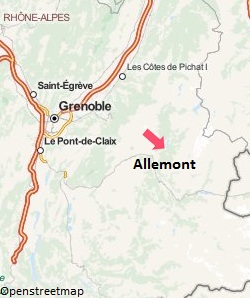 Carte d'Allemont 38
