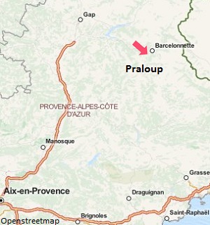 Carte de Praloup