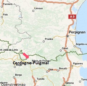 Carte de la station de ski de Cerdagne Puigmal