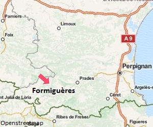 Carte de la station de ski de Formiguères