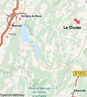 Carte de la station de ski de La Clusaz en Haute Savoie