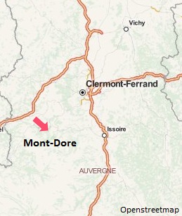 Carte de la station de ski de Mont Dore