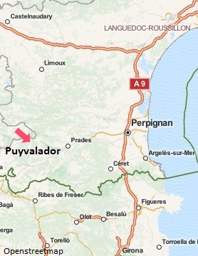 Carte de la station de ski de Puyvalador