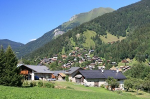 La station de Contamines Montjoie en été