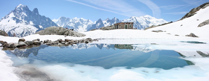 Panorama sur le Mt Blanc