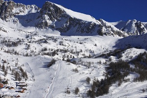 Station d'Isola 2000 dans les Alpes Maritimes