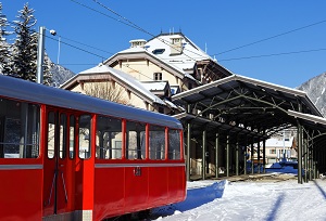 Le train à crémaillère de Chamonix